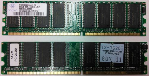 768MB Nanya PC2100 CL2 nonECC DDR Memory