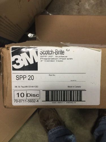 3M Scotch-Brite SPP20 Surface Peperation Pad 20&#034; Floor Pad 10 per Carton Maroon