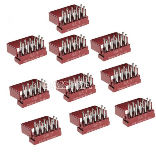 10 Sets Dental SBT Tungsten Steel burs RA-7 For low speed Contra Angle 10pcs/box