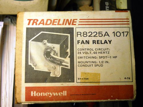 Honeywell r8225a 1017 furnace fan relay  *nos* for sale