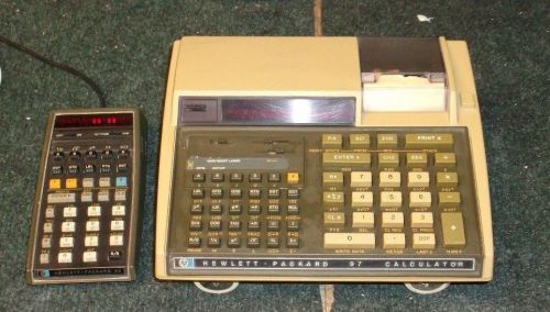 HP 97 and 65 Calculators Hewlett Packad