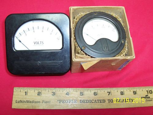 Vintage Lot of 2 Westinghouse Voltmeter, Steampunk electrical gauge