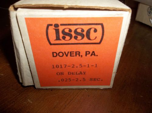 NEW ISSC 1017-2.5-1-1 Industrial Solid State Timer, On Delay, .025-2.5 Second
