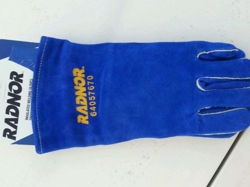Radnor® Welder&#039;s Gloves - Blue 12&#034; &#034;SMALL&#034;  - 4 Pairs / 1 Lot / FREE SHIPPING