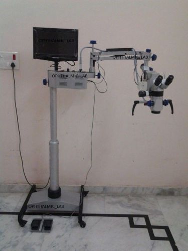 Ent/dental/neuro/ophthlmic operating microscope 5 step lcd, camera, motorized gs for sale