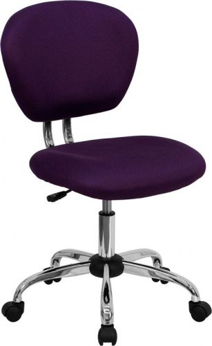 Mid-Back Purple Mesh Task Chair with Chrome Base (MF-H-2376-F-PUR-GG)