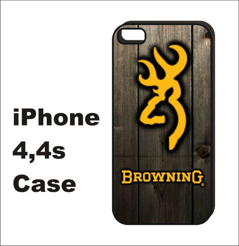 Browning Leaf Camo Pattern New Black Cover iPhone 4 4s Case