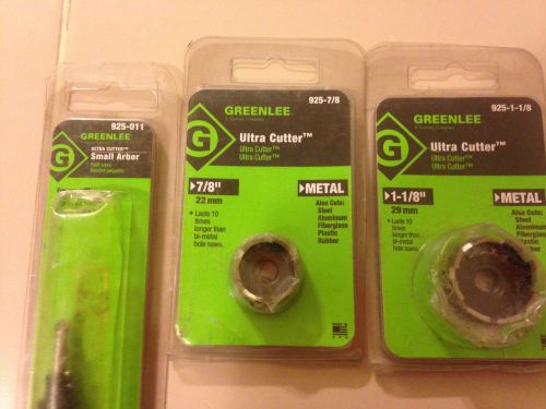 GreenLee Ultra Cutter 925-7/8, 925-1-1/8, 925-011 NEW in factory package
