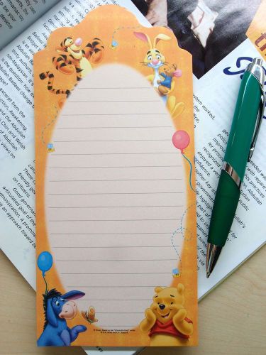 1X Winnie The Pooh Magnetic Memo Note Message Writing Paper Pad Stationery D-2
