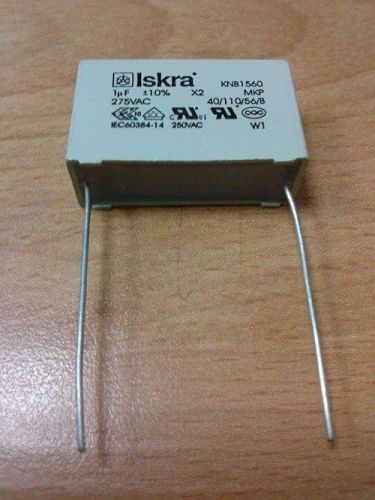 1uF 275Vac X2 Sppression capacitor Iskra KNB1560 Pitch:27.5mm Q&#039;TY:5PCS/LOT