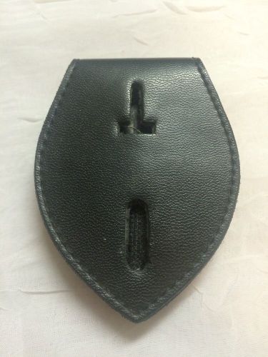 Badge Holder, Leather, Shield Style
