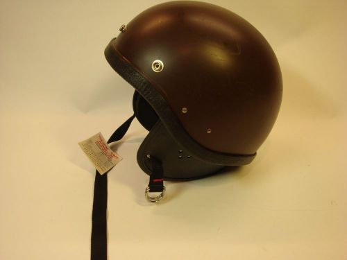 Police sheriff riot helmet premier crown model c-3 size medium brown color for sale