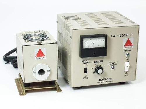 Hayashi microscope light source power supply with act lamp housing (la-150ex-p) for sale