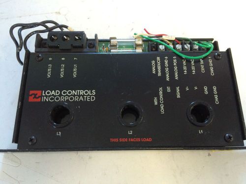 USED LOAD CONTROLS PH-3-HF POWER MONITOR 3-PHASE HIGH FREQUENCY CL