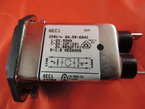 Corcom 6SEC1 - EMI Power Line Filter - F7284