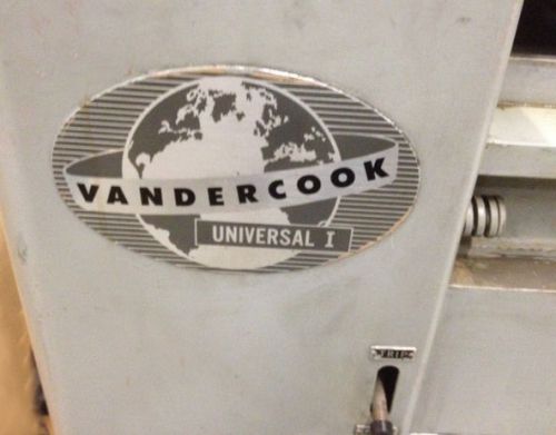 Vandercook universal i power test press for sale