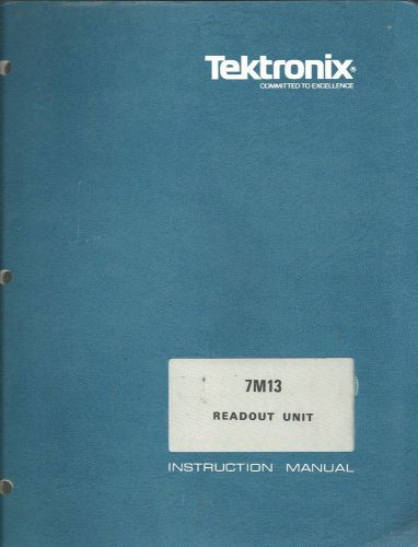 Tektronix 7M13 Readout Unit Instruction Manual w/schematics