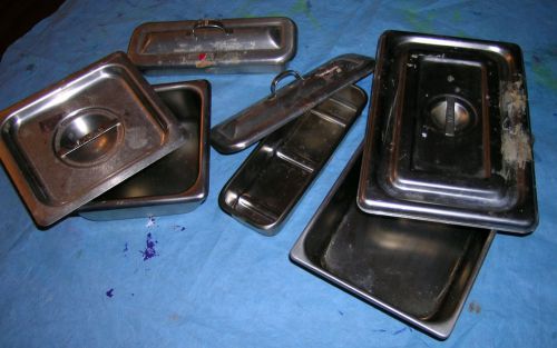 Stainless steel trays for sterilization of instruments for sale