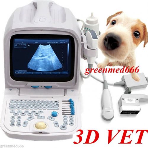 3D PC platform VET Veterinary Ultrasound Scanner with 5.0MHz Micro-convex Probe