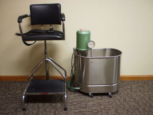 FERNO-ILLE 901 EXTREMITY 16 GALLON MOBILE WHIRLPOOL w/ BAILEY HIGH CHAIR
