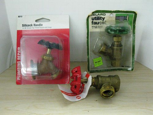 Contractor Bulk Lot of 3 Different Brass Faucets Free Shipping! Box P2