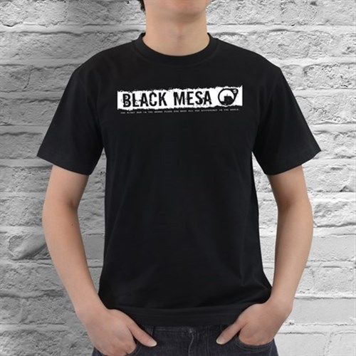 New Black Mesa source Mens Black T-Shirt Size S, M, L, XL, XXL, XXXL