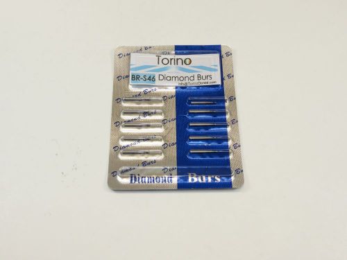 Dental Diamond Burs Round Lab BR-S46 FG Set /1 Pack 10 Pcs TORINO
