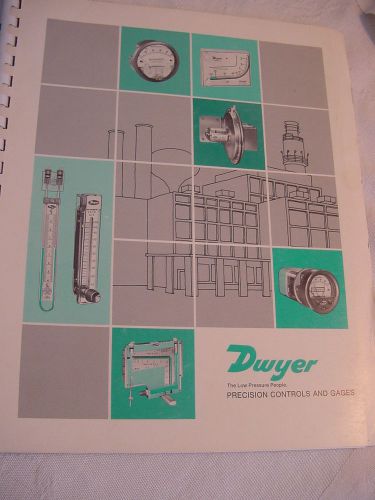 Dwyer Precision Controls and Gages Guages Vintage catalog collectors