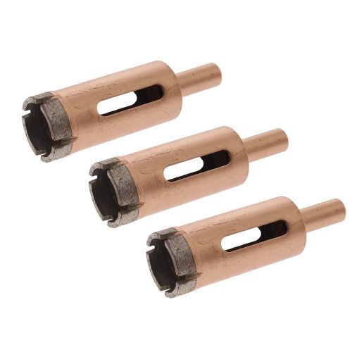3pcs 25mm 1&#034; sintered diamond hole saw drill core bit for marble stone granite for sale