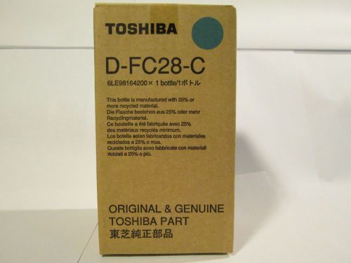 1 Genuine Toshiba D-FC28-C DFC28C Cyan Developer p/n 6LE98164200
