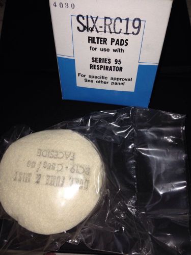CESCO SAFTEY PRODUCTS SERIES N95 RESPIRATOR FILTER PADS 6 RC19