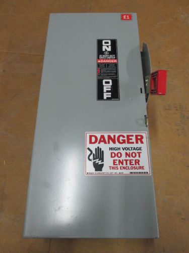 GE DISCONNECT CAT#TH3362 60A 600V 3POLE Fusible