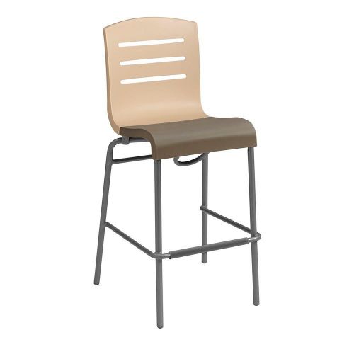 Grosfillex (US051413) Domino Resin Indoor Stacking Barstool-Set of 4