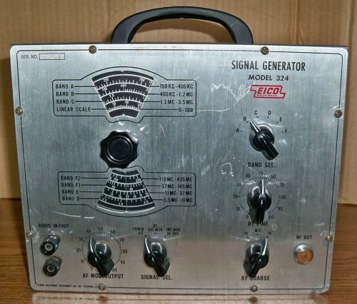 EICO Signal Generator Model 324 w/Test Lead Probe &amp; Manuals