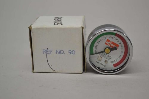 New busch 545.004.00 15psi max 1/4in npt pressure gauge d371339 for sale