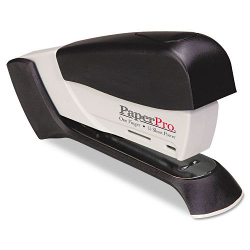 Compact stapler, 15-sheet capacity, black/gray for sale