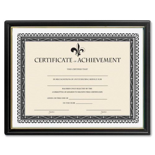 NEW Lorell Certificate of Achievement  9-1/2 x 12 Inches  Black