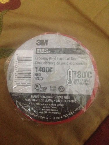 3M 1400C Red VINYL ELECTRICAL TAPE