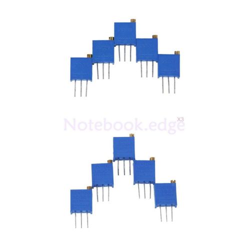 20pcs 10K 100K ohms 3296W-103 Trimmer Trim Pot Resistor Potentiometers DIY Kits