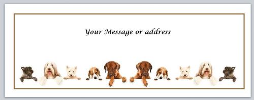 30 Personalized Return Address Labels Dogs Buy 3 get 1 free (ct245)
