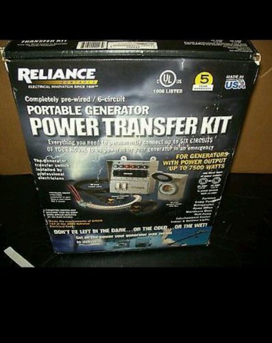 Reliance Transfer Switch Kit  6 Circuit Model 31406CRK