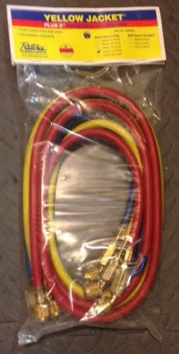 Yellow jacket refrigeration charging hose 29986 with ball valves for sale