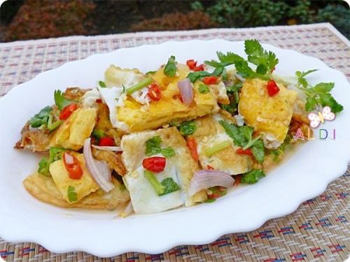 14 DIY Thai Food Cuisine Recipe Spicy Salad With Fried Eggs Delivery SHIPPING
