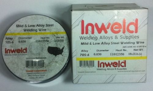 Inweld 70S-6 .030 Welding Wire spools 4 lbs ( 2 x 2 lbs)