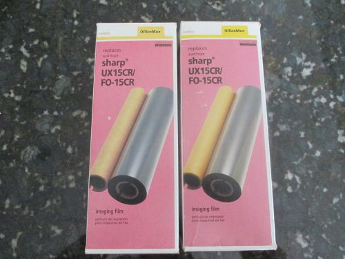 2 BOXES SHARP UX15CR FO-15CR IMAGING FILM 8.66 WIDE 492 FEET LONG