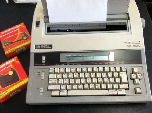 Smith Corona XD 7600 Word Processing Typewriter w/ Spell Right Dictionary