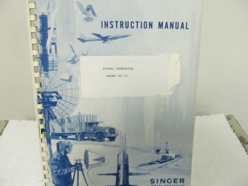 Singer SG-10 Signal Generator Instruction Manual