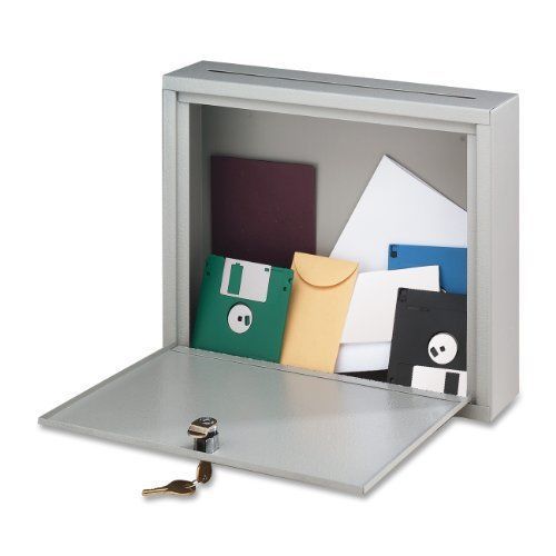 Buddy Products Inter-Office Mailbox, Steel, Large, 7 x 18 x 18 Inches, Platinum