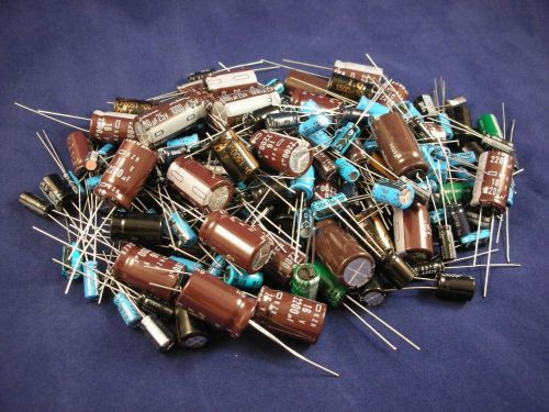 (250+ pcs.)  Radial Electrolytic - Grab Bag, assorted values and voltage