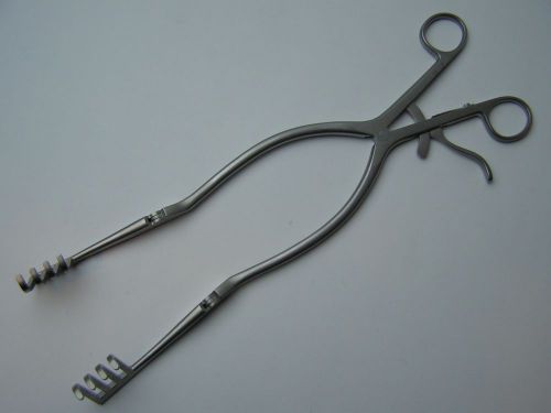 BECKMAN RETRACTOR 4X4 Blunt hinged 12.5&#034; German Neurosurgical Instruments